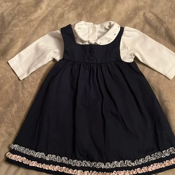 Janie and Jack | Dresses | Janie And Jack Dress With White Collared Onsie 3  Month | Poshmark